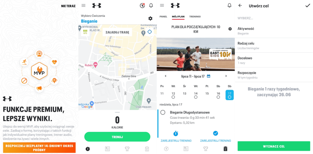 aplikacje do biegania na telefon under armour